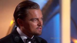 Leonardo DiCaprio exceptional winner speech at the 71st annual golden globe awards 2014 [upl. by Alahsal]