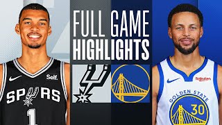 SPURS at WARRIORS  NBA PRESEASON FULL GAME HIGHLIGHTS  October 20 2023 [upl. by Ahsote]