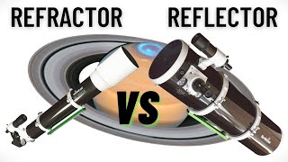 47quot Refractor vs 8quot Reflector on Saturn [upl. by Gruchot]