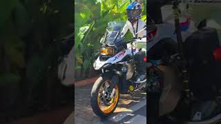 Bmw gsa 1250adv benellitrk502x motovlog bmw1250gs shortvideo motorcycle trending 1250gs [upl. by Kerekes]