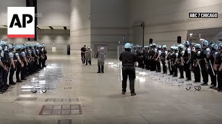 Chicago Police Department receive special training for DNC [upl. by Einahpehs]