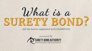 What are Surety Bonds Explained with Examples [upl. by Noonberg87]