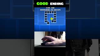 Geometry Dash Cube Trap GOOD Ending 😂 shorts [upl. by Salomie]