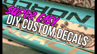 DIY Custom Decals For Your Bike pt1  Bike Logos [upl. by Buseck638]