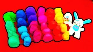 30 Surprise Eggs PlayDoh Disney Princess Minnie Mouse Disney Cars Playdough Peppa Pig Dora Toy LPS [upl. by Sackey]