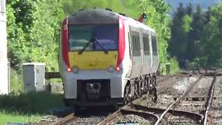 Abergavenny train station train going to Swansea [upl. by Ahsela]