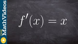 How to find the antiderivative of a simple function [upl. by Arda990]