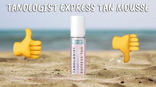 Tanologist Express Tan Mousse Self Tanner in Medium Review with Before and After [upl. by Rosalinde]