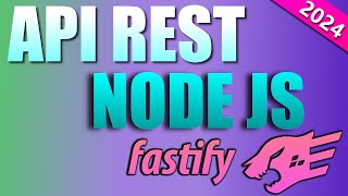 API REST Node Js y Fastify [upl. by Adnaral499]