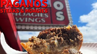 A Cheesesteak with so much meat you can barely see the bread Paganos [upl. by Regor]