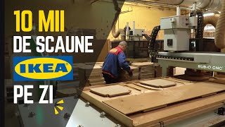 Cea mai mare fabrica de scaune IKEA dotata cu routere RUBIQ CNC [upl. by Eralcyram734]