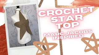 Crochet Star Top Tutorial Marc Jacobs Superstar Bib Inspired [upl. by Blackburn717]