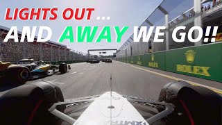 F1 23  Nose Cam in an AlphaTauri  Melbourne GP looks INCREDIBLE [upl. by Anson]