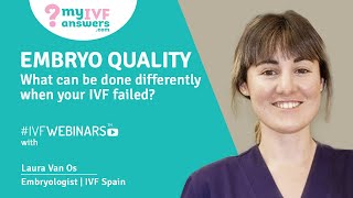 Embryo quality – what can be done differently when your IVF failed  IVFWEBINARS [upl. by Andert954]