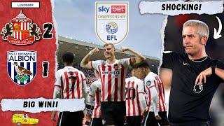 Sunderland 21 West Brom Review  Big Win  Shocking Ref [upl. by Aerdnaed]