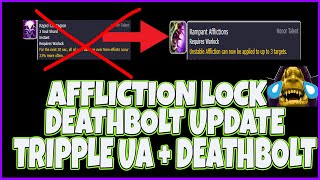 915 Affliction Warlock Deathbolt Onesot Update  Trying Out Deathbolt Without Rapid Contagion 3v3 [upl. by Abey]