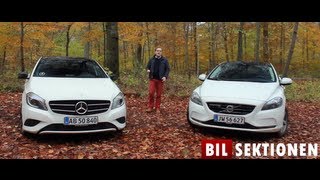 Mercedes Aklasse vs Volvo V40 duel [upl. by Ruthe]