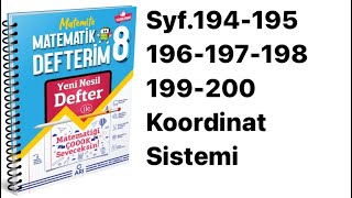 8SINIF MATEMİTO S194195196197198199200 KOORDİNAT SİSTEMİ [upl. by Linnette534]