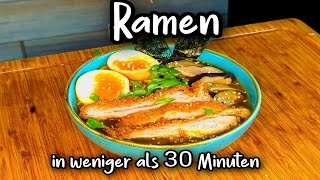 SCHNELLES Ramen Rezept  in nur 30 MINUTEN fertig [upl. by Safier652]