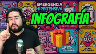 EMERGENCIA HIPERTENSIVA🫀 Nueva INFOGRAFÍA 📝 [upl. by Dryden141]