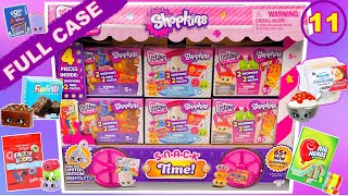 FULL CASE UNBOXING SHOPKINS REAL LITTLES SNACK TIME REAL LITTLES FRIDAY 11 [upl. by Annyl]