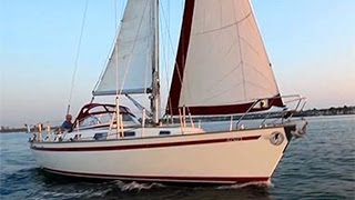 Najad 373 quotStraight Arrowquot Sailboat Video [upl. by Aniratac]