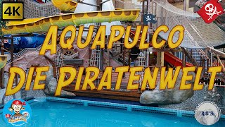 Aquapulco Die Piratenwelt Eurothermen Resort Bad Schallerbach All Onslides 4K [upl. by Tallulah]