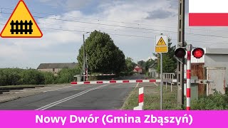 Železniční přejezdPrzejazd kolejowy Nowy Dwór Gmina Zbąszyń PL  572023 [upl. by Aivat]