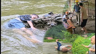 Single mother  director mobilizes human resources to find single mother swept away by floodwaters [upl. by Jehoash]