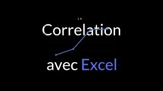 Excel  Le coefficient de corrélation [upl. by Licastro531]