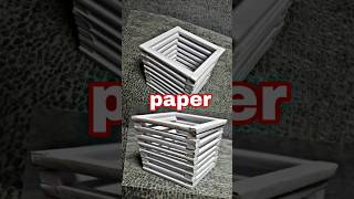 making a pen stand with paper only  Einen Stifthalter nur aus Papier herstellen [upl. by Tirza]