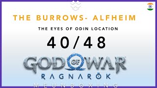 Odins Ravens location 4048 in The Burrows Alfheim godofwar2022 godofwarragnarok [upl. by Attecnoc776]