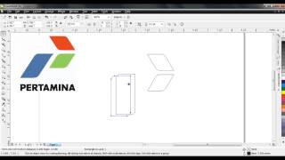 5 Menit Belajar Membuat Desain Logo Pertamina Corel Draw [upl. by Seroled]