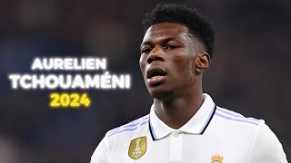 Aurelien Tchouameni 20232024  Defensive Skills Tackles and Passes  HD [upl. by Eisso]