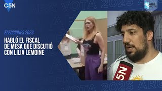 Qué SUCEDIÓ con LILIA LEMOINE a la HORA DE VOTAR la EXPLICACIÓN del FISCAL DE MESA [upl. by Irina]