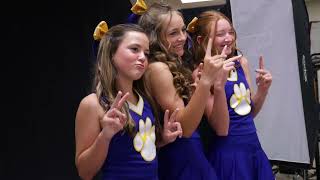 Chipley Floridas Roulhac Middle School Cheerleaders in Studio B seen by student Omar Castro [upl. by Ephrem327]