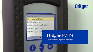 Gebrauchsfähigkeitsprüfung mit dem Dräger P7TS [upl. by Yajeet]