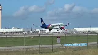 Viva Aerobus Club América Livery Airbus A320200 landing at MIA XAVAO [upl. by Gastineau]