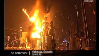 Las Fallas Festival in Valencia Spain [upl. by Eimar862]