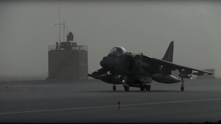 Marine Harrier Jump Jets in Afghanistan [upl. by Eolande484]