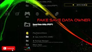 PS3 Fake Save Data Owner  The System will be forced to load saved data copied on any PS3 user [upl. by Goetz]