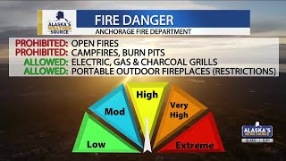 Fire danger rises in Anchorage open fires prohibited [upl. by Nemhauser]