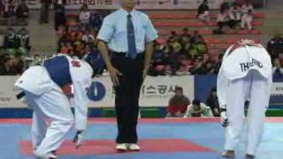 The 4th Korea Open Taekwondo Championships 2008 72 kg Korea vs Thailand Round 2 [upl. by Crean162]