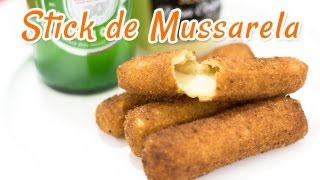 Sticks de Mussarela Empanados  Receitas de Minuto 54 [upl. by Ynnep]