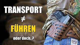 Waffengesetz 1x1 Transport vs Führen [upl. by Anaejer549]