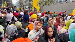 Annual Khalsa Day Downtown Toronto Celebration [upl. by Nwahsem]