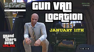 Gun Van Location Today  January 11th 2024  GTA 5 Online UNHOLY HELLBRINGER UNLOCK  RAILGUN [upl. by Watt]