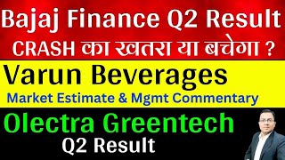 Varun Beverages share latest news today I VBL Share I Bajaj Finance share Result I Olectra Greentech [upl. by Bonine]