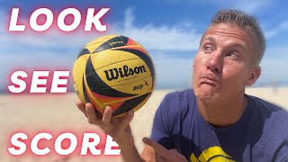 How to Use Vision amp Look When You Spike in Beach Volleyball  Attacking Court Vision Demo from Camp [upl. by Gimpel]