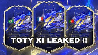 FIFA 22 TOTY FULL XI LEAKED   POSSIBLE RATINGS amp STATS 😱 [upl. by Aehta]